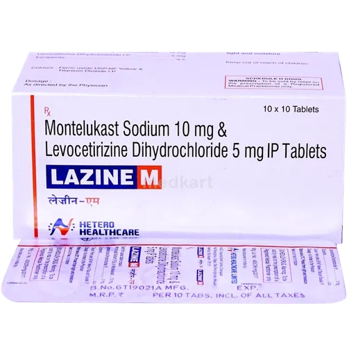 lazine m tablet 10's